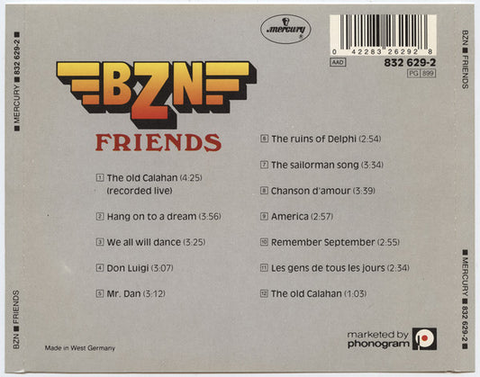 BZN : Friends (CD, Album, RE)