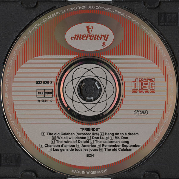 BZN : Friends (CD, Album, RE)