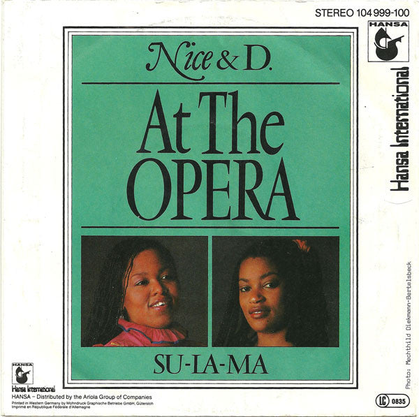 Nice And D. : At The Opera  (7", Single)
