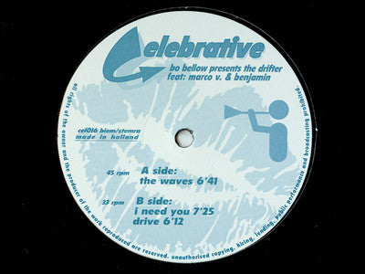 Giorgio Bobellow Presents The Drifter Feat: Marco V & Benjamin : The Waves (12")