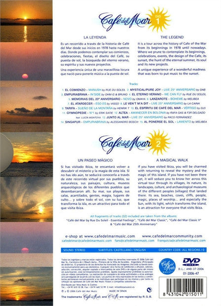 Various : Café Del Mar - The Legend (2xDVD-V, Comp)