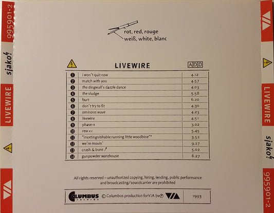 Sjako! : Livewire (CD)