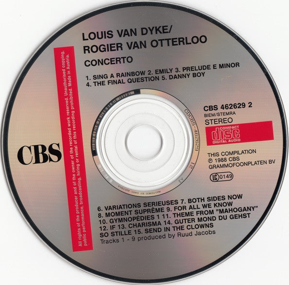 Louis van Dijk / Rogier van Otterloo : Concerto (CD, Comp)