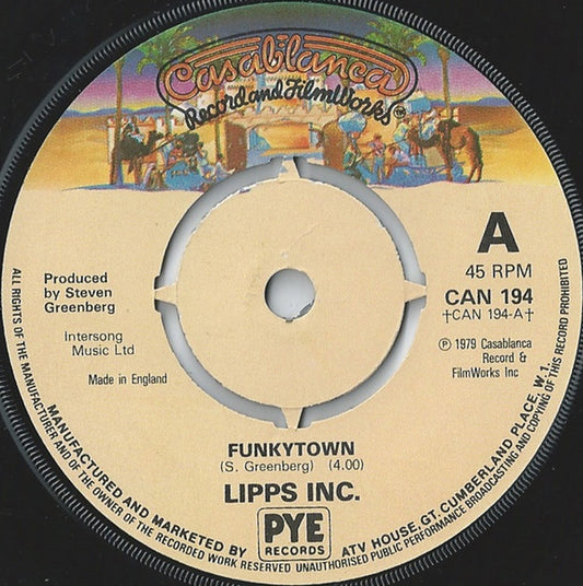 Lipps, Inc. : Funkytown  (7", Single, Pus)