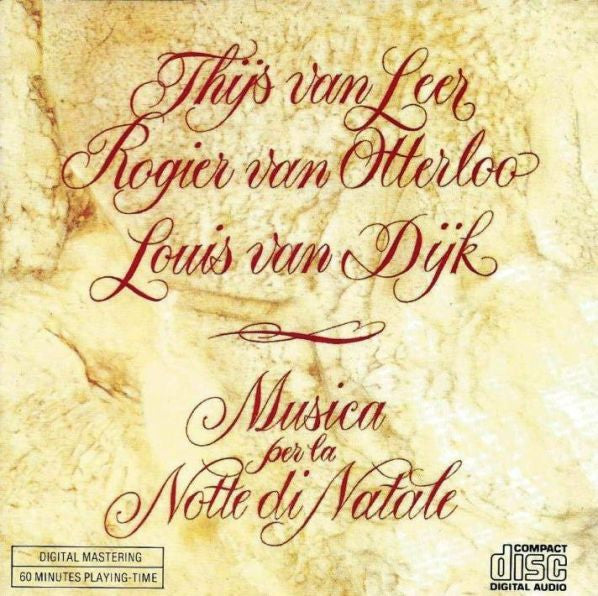 Thijs Van Leer, Rogier Van Otterloo & Louis Van Dijk : Musica Per La Notte Di Natale (CD, Album)