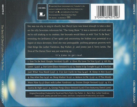 Cheryl Lynn : The Best Of Cheryl Lynn : Got To Be Real (CD, Comp)
