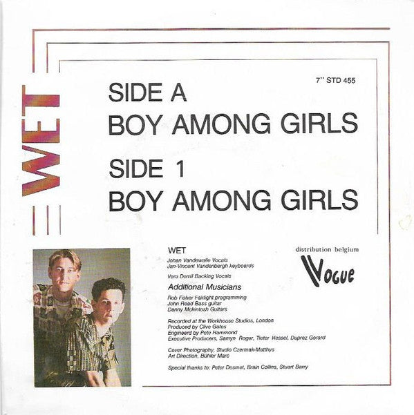 Wet : Boy Among Girls (7", Single)