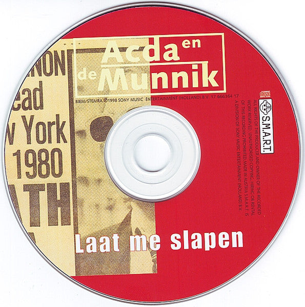 Acda en de Munnik : Laat Me Slapen (CD, Single)