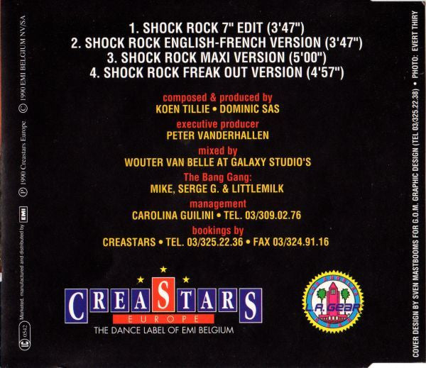 B.B. Jerome & The Bang Gang : Shock Rock (CD, Maxi)