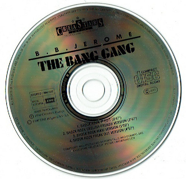 B.B. Jerome & The Bang Gang : Shock Rock (CD, Maxi)