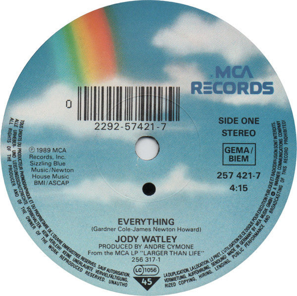 Jody Watley : Everything (7", Single)