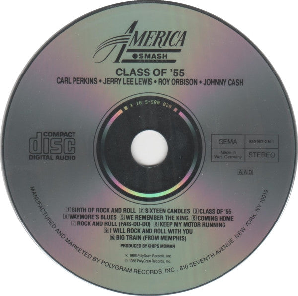 Class Of '55 : Carl Perkins / Jerry Lee Lewis / Roy Orbison / Johnny Cash : Memphis Rock & Roll Homecoming (CD, Album)