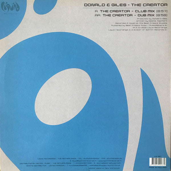 Donald & Giles : The Creator (12")