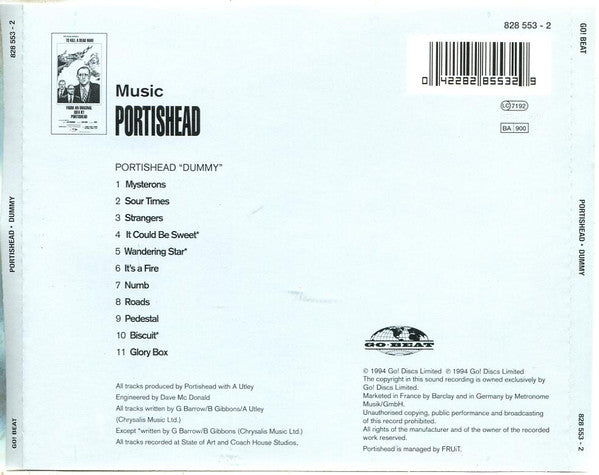 Portishead : Dummy (CD, Album, RP, PMD)