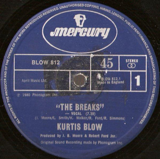 Kurtis Blow : The Breaks (12", Single)