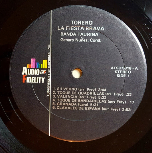 Banda Taurina : ¡Torero! La Fiesta Brava, Vol. 3 (LP, Album)