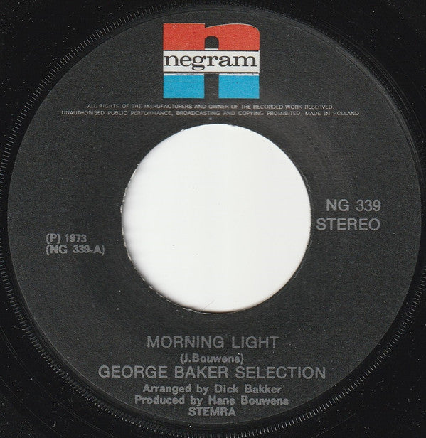 George Baker Selection : Morning Light (7", Single)