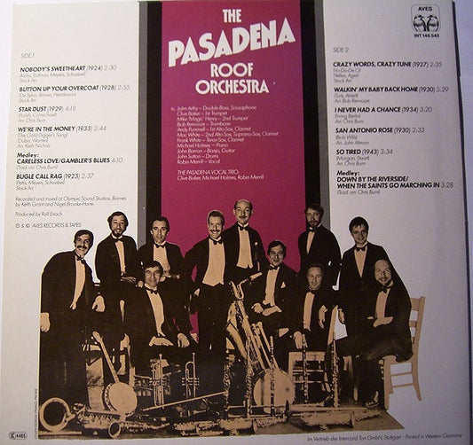 The Pasadena Roof Orchestra : Crazy Words, Crazy Tunes (LP, Album)