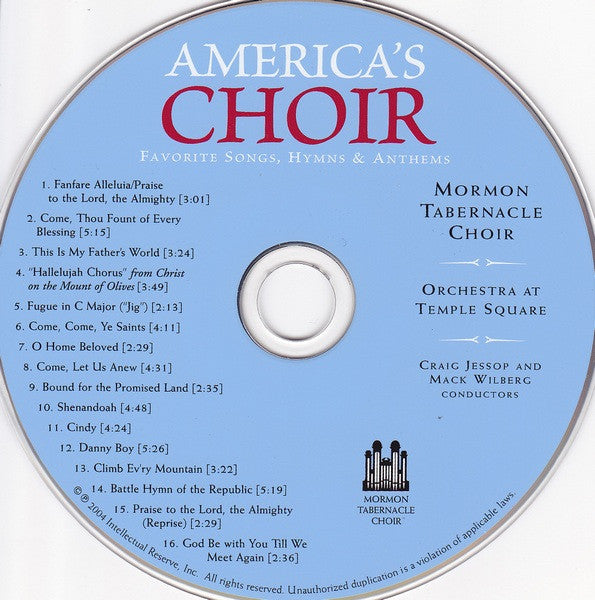 Mormon Tabernacle Choir, Craig Jessop, Mack Wilberg, Orchestra at Temple Square : America's Choir (Favorite Songs, Hymns & Anthems) (CD, Album)