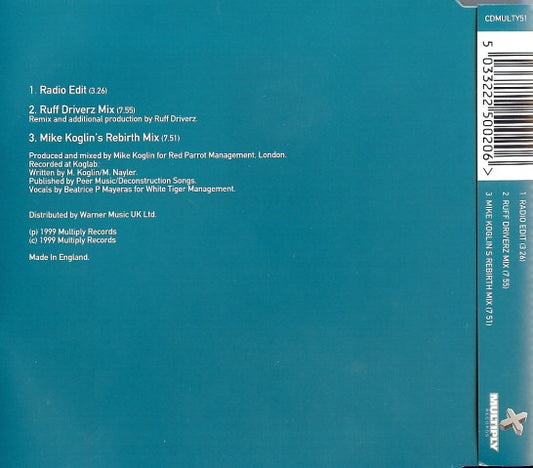 Mike Koglin Feat. Beatrice : On My Way (CD, Single)
