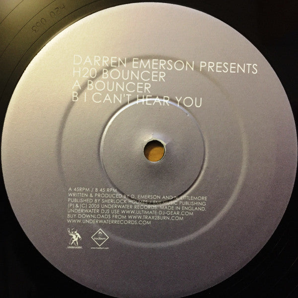 Darren Emerson Presents H2O (10) : Bouncer (12")