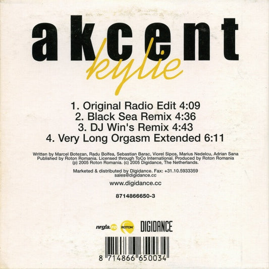 Akcent : Kylie (CD, Maxi, Car)