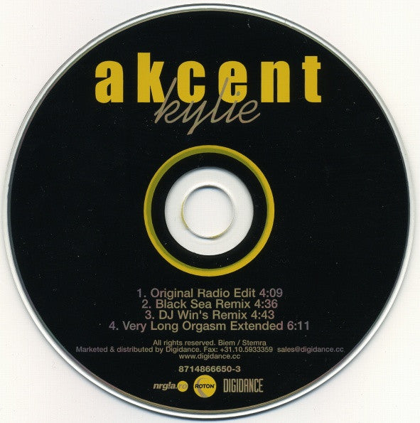 Akcent : Kylie (CD, Maxi, Car)