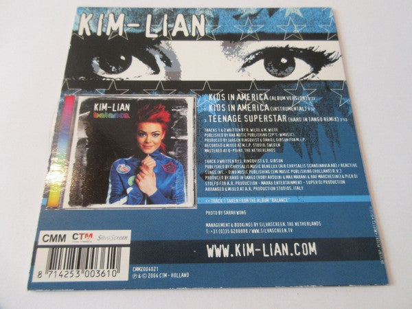 Kim-Lian : Kids In America (Minimax, Single)