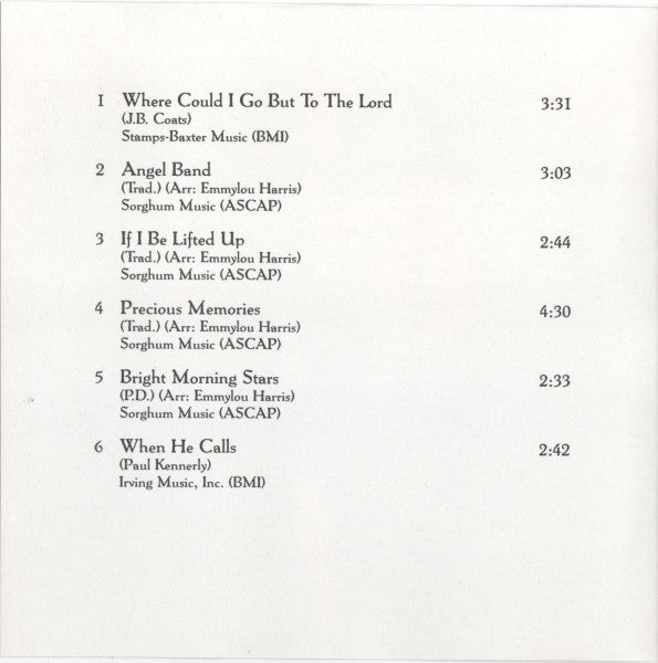 Emmylou Harris : Angel Band (CD, Album)