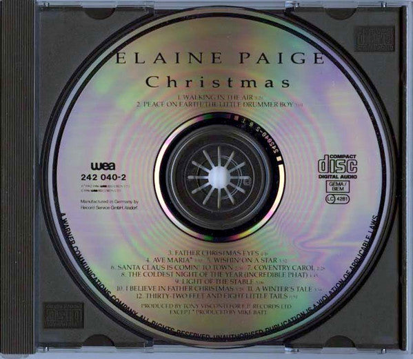 Elaine Paige : Christmas (CD, Album)