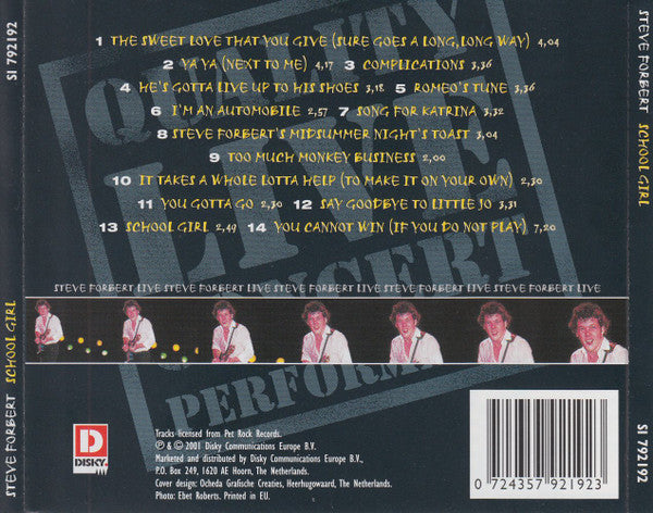 Steve Forbert : School Girl (CD, Album)