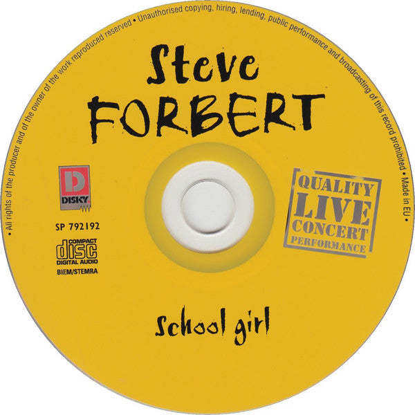 Steve Forbert : School Girl (CD, Album)