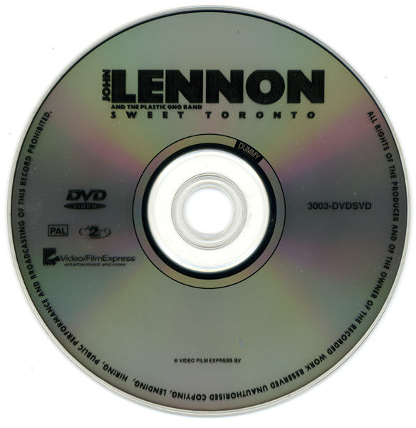 John Lennon And The Plastic Ono Band : Sweet Toronto (DVD-V, PAL)