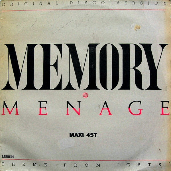 Menage (2) : Memory (12", Maxi)