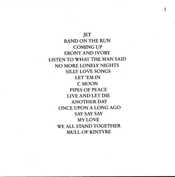 Paul McCartney : All The Best! (CD, Comp, RP)