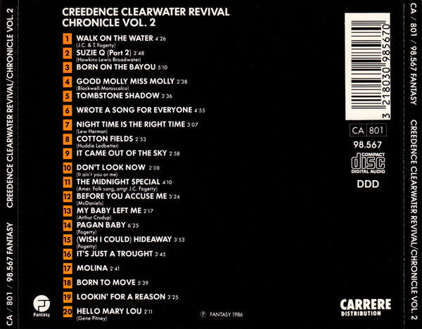 Creedence Clearwater Revival : Chronicle Volume Two (CD, Comp)