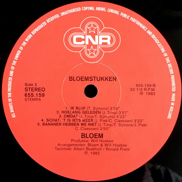 Bloem : Bloemstukken (LP, Album)