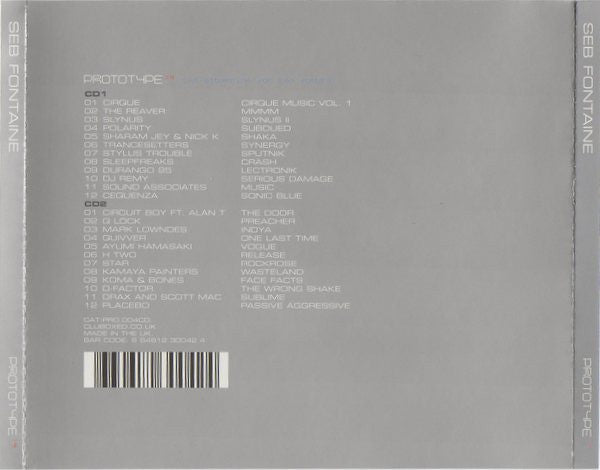 Seb Fontaine : Global Underground Prototype > 4 (2xCD, Mixed)