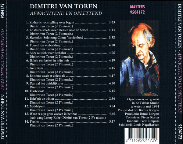 Dimitri Van Toren : Afwachtend En Oplettend (CD, Album)