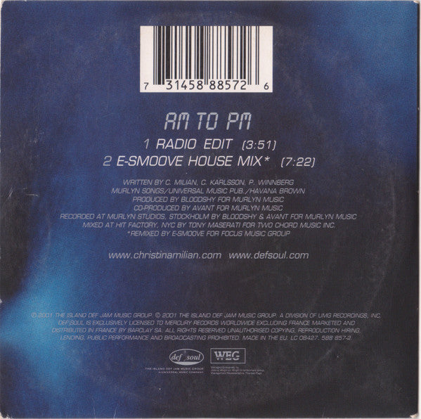 Christina Milian : AM To PM (CD, Single, Car)