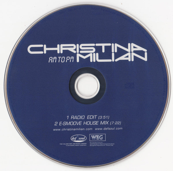 Christina Milian : AM To PM (CD, Single, Car)