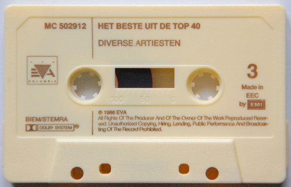 Various : Het Beste Uit De Top 40 Van 'T Jaar '86 (2xCass, Comp)