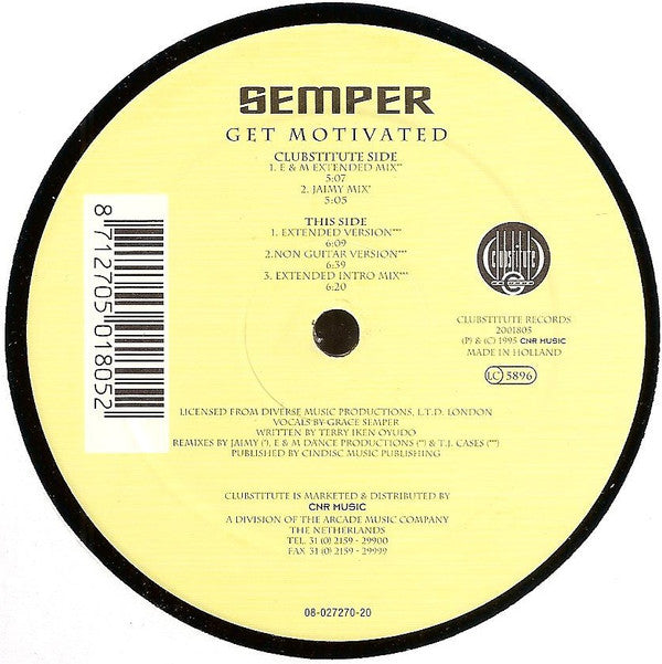 Semper : Get Motivated (12")