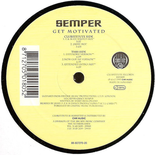 Semper : Get Motivated (12")