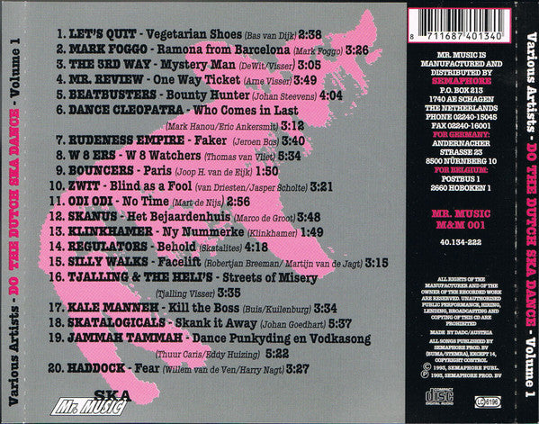 Various : Do The Dutch Ska Dance - Volume 1 (CD, Comp)