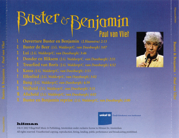 Paul Van Vliet (2) : Buster En Benjamin (CD, Album, RE)
