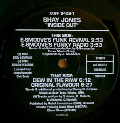 Shay Jones : Inside Out (12")