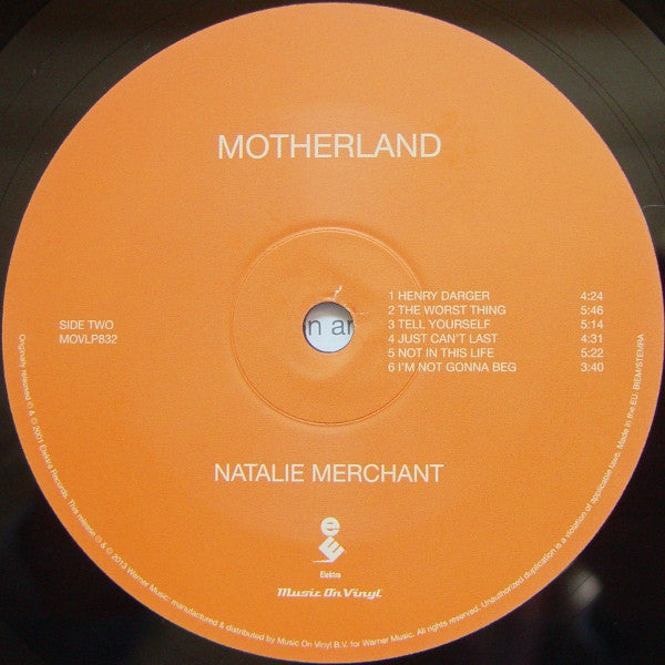 Natalie Merchant : Motherland (LP, Album, RE, 180)