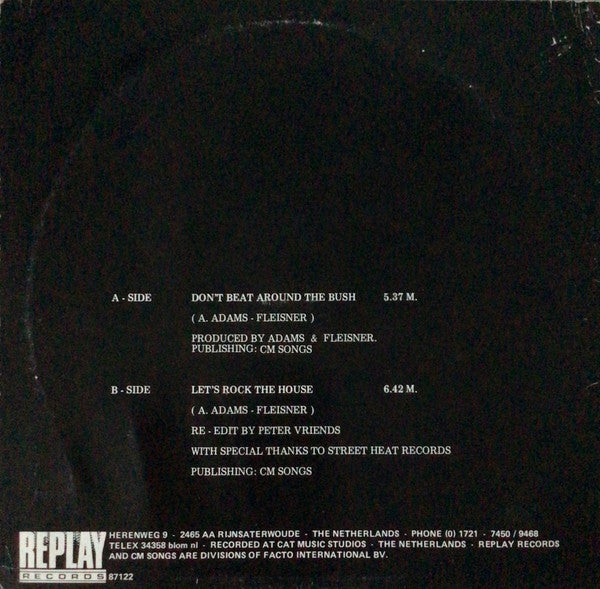 Connector (3) : Don't Beat Around The Bush (House Mix) (12")
