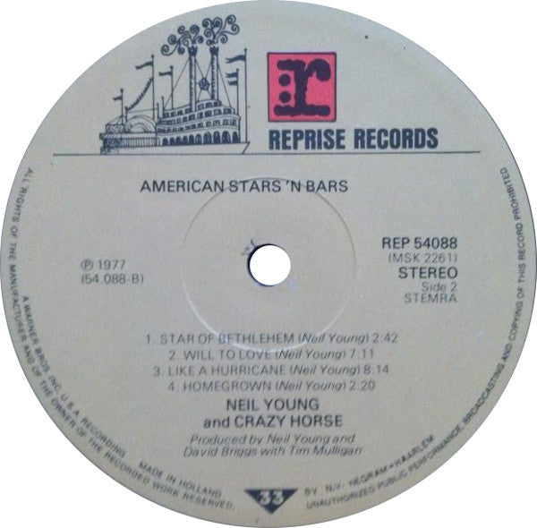 Neil Young : American Stars 'N Bars (LP, Album)